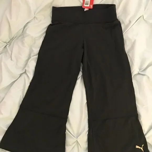 NWT Puma topL/ kick pleat back cropped leggings XS - Picture 2 of 6